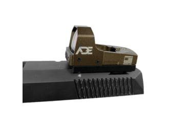 Image of ADE Advanced Optics Huracan Mini Reflex Green Dot Micro Sight, 4 MOA, FDE, RD3-006B1S