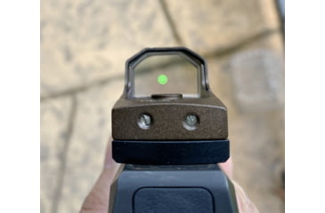 Image of ADE Advanced Optics Huracan Mini Reflex Green Dot Micro Sight, 4 MOA, FDE, RD3-006B1S