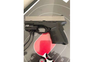 Image of ADE Advanced Optics Mini Green Laser Sight, Glock/Ruger Security 9/HK P2000/Springfield XD/Taurus G2c/Canik/Sig Sauer P320/P365/P226, FDE, HG54 FDE