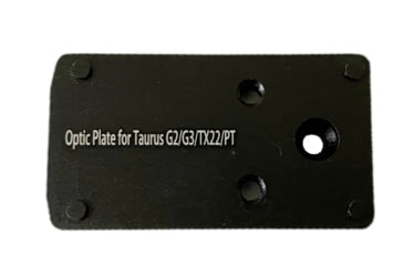 Image of ADE Advanced Optics Optic Mount Plate, Taurus PT111 G2, Millennium G2, G2, G3 and TX22 to fit on Vortex Venom, burris fastfire, meopta, eotech mrds, docter, Insight Red Dot Reflex Sight, Black, Taurus G2 Plate