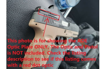 Image of ADE Advanced Optics Optic Mount Plate, Taurus PT111 G2, Millennium G2, G2, G3 and TX22 to fit on Vortex Venom, burris fastfire, meopta, eotech mrds, docter, Insight Red Dot Reflex Sight, Black, Taurus G2 Plate