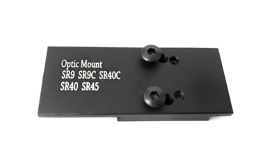Image of ADE Advanced Optics Optic Mount Plate, Ruger SR9, SR9c, SR40, SR40c, and SR45 Pistols, Black, Ruger SR9 Plate