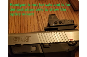 Image of ADE Advanced Optics Optic Mount Plate, Ruger SR9, SR9c, SR40, SR40c, and SR45 Pistols, Black, Ruger SR9 Plate