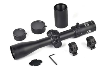 Image of ADE Advanced Optics ProZoom 4-16x44mm Rifle Scope, 30mm Tube, Second Focal Plane, Mil Dot Reticle, Black, 4-16X44