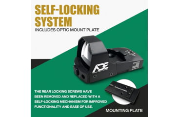 Image of ADE Advanced Optics RD3-006X 1x Reflex Green Dot Sight w/Springfield XD, MOD.2 Optic Mount Plate