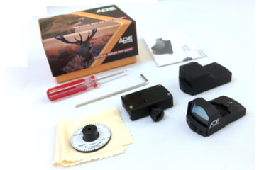 Image of ADE Advanced Optics RD3-006B Mini Reflex Micro Green Dot Sight, 1x26mm, 3 MOA Reticle, Black, RD3-006B