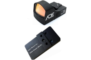 Image of ADE Advanced Optics RD3-009 1x Reflex Red Dot w/Optic Mounting Plate S&amp;W MP 380 Shield EZ/Standard Picatinny Mounting Plate