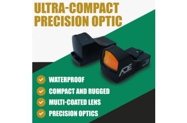 Image of ADE Advanced Optics RD3-009 1x Reflex Red Dot Sight w/Mount Plate for S&amp;W MP M&amp;P/ Standard Picatinny Mount