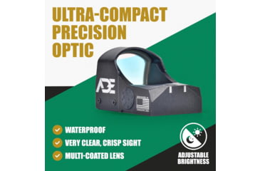 Image of ADE Advanced Optics RD3-009 1x Reflex Red Dot Sight w/Taurus PT111 G2, Millennium G2 Optic Mount Plate