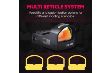 Image of ADE Advanced Optics Delta Pro RD3-012 Motion Awake 1x Reflex Red Dot Sight w/Ruger Security 9 Optic Mounting Plate