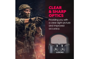 Image of ADE Advanced Optics Delta Pro RD3-012 Motion Awake 1x Reflex Red Dot Sight w/Ruger Security 9 Optic Mounting Plate