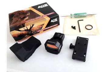 Image of ADE Advanced Optics RD3-015 Micro Mini Reflex Red Dot Sight, 4 MOA Reticle, Black, RD3-015