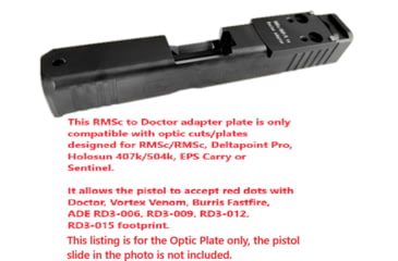 Image of ADE Advanced Optics RMSc to Doctor Converter Adapter Plate, Black, HM16