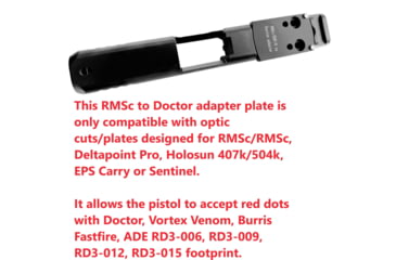 Image of ADE Advanced Optics RMSc to Doctor Converter Adapter Plate, Black, HM16