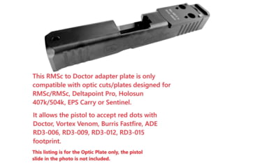 Image of ADE Advanced Optics RMSc to Doctor Converter Adapter Plate, Black, HM16