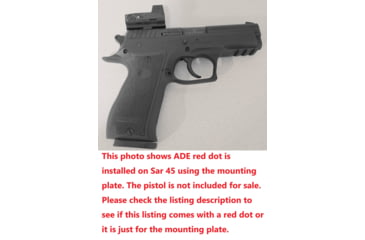 Image of ADE Advanced Optics SAR K2 45/P8S/P8L Adapter Plate, JPoint, Shield RMSc,Vortex, Holosun, ADE, Black, HM25