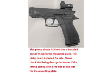 Image of ADE Advanced Optics SAR K2 45/P8S/P8L Adapter Plate, JPoint, Shield RMSc,Vortex, Holosun, ADE, Black, HM25