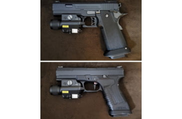 Image of ADE Advanced Optics Tactical Compact Rail Mounted RED Laser Sight, Glock/Smith &amp; Weson and Similar, Black, LS003R