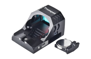 Image of ADE Advanced Optics Trumpet PRO Motion Awake Reflex Blue Dot Sight, 1x26mm, 4 MOA Reticle, Black, RD3-029-BLUE-TRUMPET-RED