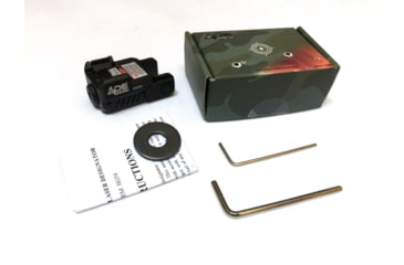 Image of ADE Advanced Optics Universal Laser Sight, Red, All full Size/Sub-Compact Handguns, Black, HR54