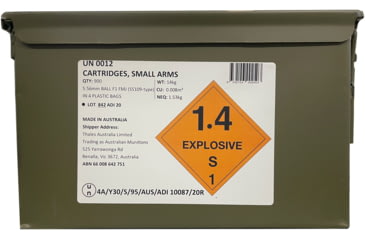 Image of ADI World Class 5.56mm F1 Ball Rifle Ammo, Loose Pack, 9332153002503