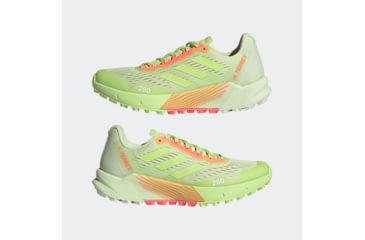 Image of Adidas Terrex Agravic Flow 2 Trail Running Shoes - Womens, Almost Lime/Pulse Lime/Turbo, 7, H03191-7