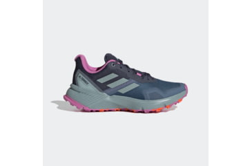 Image of Adidas Terrex Soulstride Trailrunning Shoes - Womens, Wonder Steel/Magic Grey Met/Pulse Lilac, 9, GZ4079-9