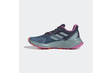 Image of Adidas Terrex Soulstride Trailrunning Shoes - Womens, Wonder Steel/Magic Grey Met/Pulse Lilac, 9, GZ4079-9