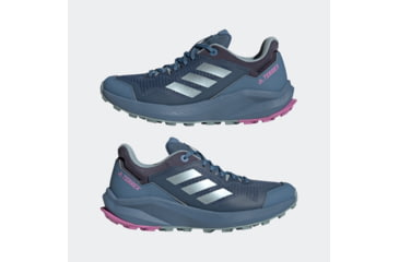 Image of Adidas Terrex Trailrider Shoes - Women's, Wonder Steel/Magic Grey Met/Pulse Lilac, 6, GW5554-6