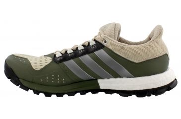 Image of Adidas Terrex Adistar Raven Boost Trail Running Shoe - Men's-Brown/Iron/Green-Medium-7.5
