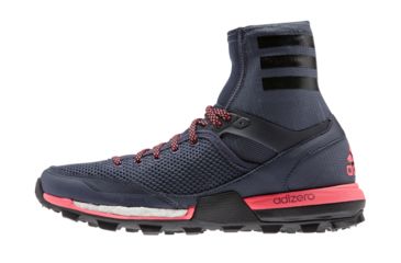Image of Adidas Terrex Adizero XT Boost Trail Running Shoe - Womens-Grey/Black/Red-Medium-6.5 US