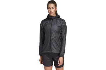 Image of Adidas Terrex Agravic Alpha Shield Hoodie, DQ - Womens, Carbon, Extra Large, DQ1510-XL