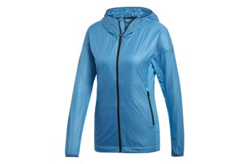 Image of Adidas Terrex Agravic Alpha Shield Hoody - Womens, Shock Cyan, DS9310-DEMO