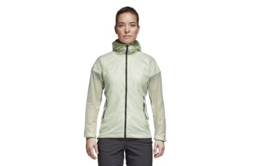 Image of Adidas Terrex Agravic Alpha Shield Women's Hoodie, Aero Green, Large, CF4676-L