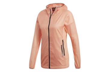 Image of Adidas Terrex Agravic Alpha Shield Women's Hoodie, Chalk Coral, Medium, CW0797-M