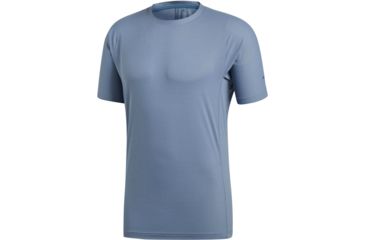 Image of Adidas Terrex Agravic Parley Tee - Mens, Raw Steel, 2XL, CY8687-2XL