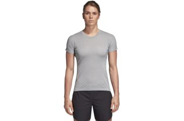 Image of Adidas Terrex Agravic Parley Tee - Women's, Carbon, Large, CZ0169-L