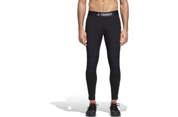 Image of Adidas Terrex Agravic Trail Running Tights - Men's, Black, 38, CY1880-38