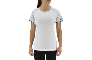 Image of Adidas Terrex All Outdoor Climachill Fast Crew - Women's-White/Chill White-Large
