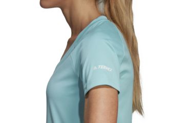 Image of Adidas Terrex Ampli Parley Women's Tee 3, Blue Spirit, Large, CD3261-L