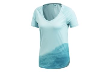 Image of Adidas Terrex Ampli Parley Women's Tee 3, Blue Spirit, Large, CD3261-L