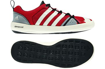 Image of Adidas Terrex Boat Lace Shoes - Men's-8 US-Vivid Red/Chalk/Aluminum