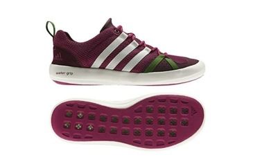 Image of Adidas Terrex Boat Lace Shoes - Women's-6.5 US-Green/Chalk/Ultra Glow