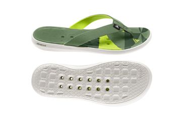 Image of Adidas Terrex Climacool Boat Flip Sandal - Men's-Tribe Green/Slime/Chalk-13 US
