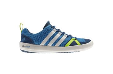 Image of Adidas Terrex Climacool Boat Lace Watersports Shoe - Men's-Solar Blue/Chalk/Slime-Medium-8 US