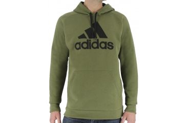 Image of Adidas Terrex Cotton Pullover Core - Men's-Olive Cargo/Black-Small