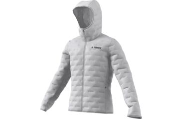 Image of Adidas Terrex Demo, Lite Down Hooded Jacket - Men's, Grey Two, Medium EC2462-M-DEMO