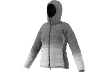 Image of Adidas Terrex Demo, Windweave Insulated Jacket - Women's, Grey Three/White, Small, DZ0795-S-DEMO