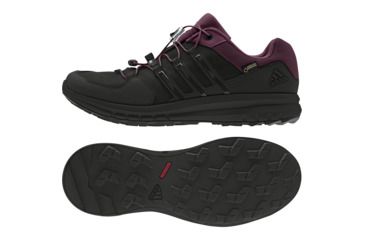 Image of Adidas Terrex Duramo Cross X GTX Trail Running Shoe - Women's-Black/Amazon Red-Medium-6 US