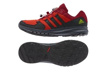 Image of Adidas Terrex Duramo Cross X Trail Running Shoe - Men's-Orange/Blk/Slime-Medium-10.5 US
